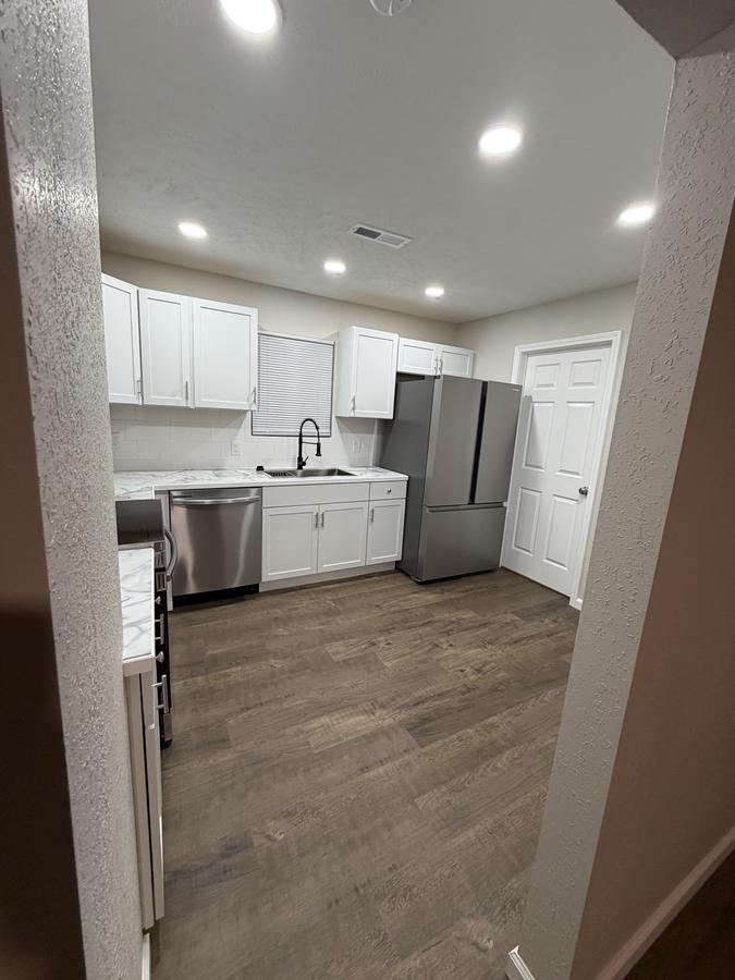 Open living and kitchen