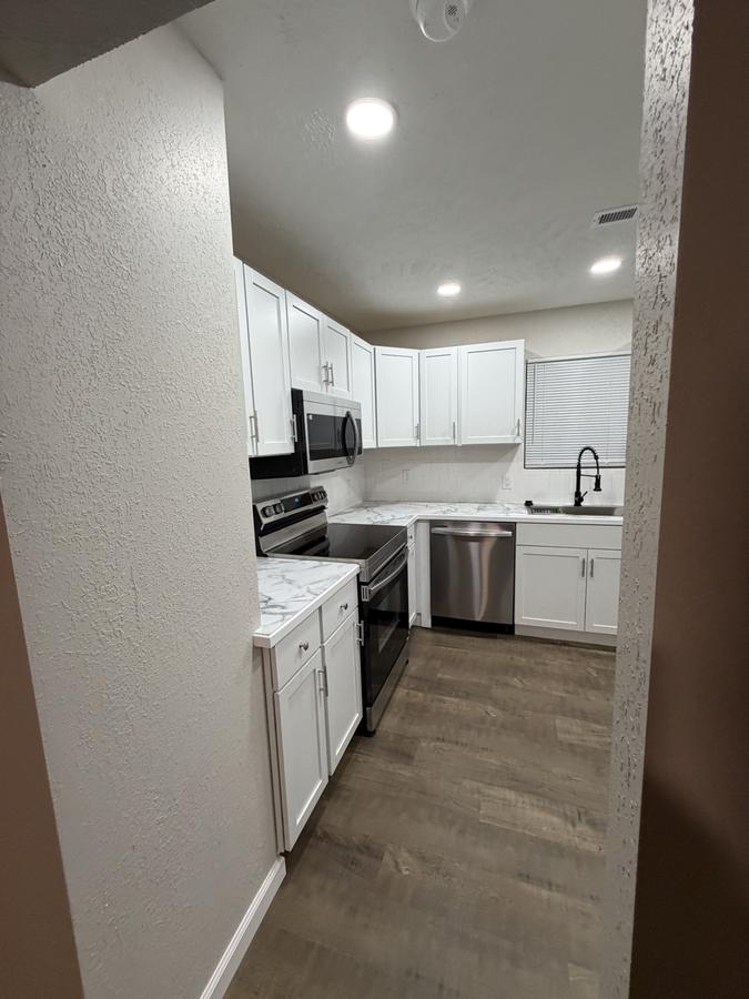 Kitchen from the living room